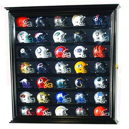 sfDisplay.com,LLC. Pocket Pro mini Helmet Display Case Cabinet Holder Rack for Pocket Pros w/UV Protection