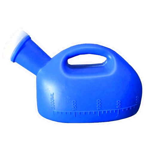 YUMSUM 2000ML Male Urinal Portable Mens Potty Pee Bottle Collector Travel Toliet (Blue)