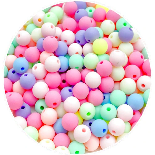 Daiyifiy 1000Pcs 6MM Acrylic Round Pastel Beads Candy Color Spacer Beads Plastic Resin Beads for Necklace and Bracelet Making Crafting Supplies(301 - Frosted Mixed Color)