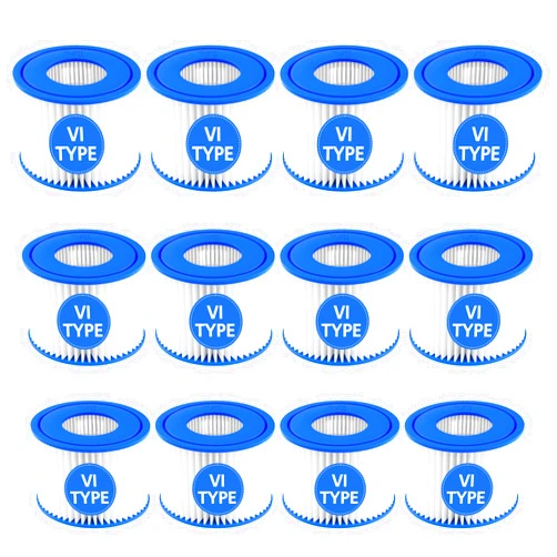 SORSWEET 12 Pack Type VI Hot Tub Filter Cartridge Compatible with Lay-Z-Spa, Coleman SaluSpa 90352E 58323 90427E
