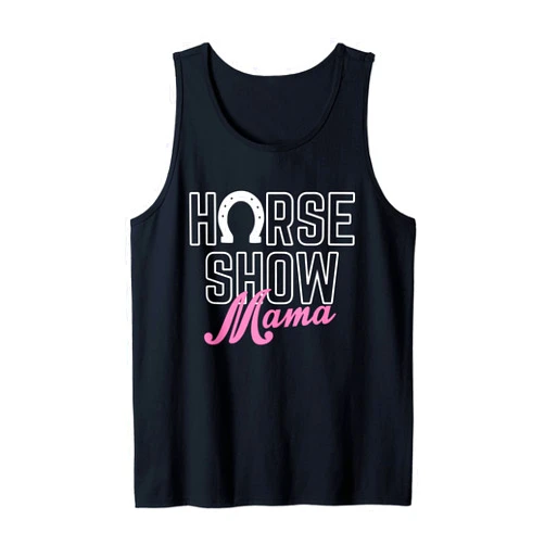USA Bulle Pferd Western Hobby Beruf Reiten Stier Horse Show Mama Mother's Day Tank Top