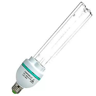 COOSPIDER U/V/C Light Bulb 253.7nm with 185nm Wavelength 36 Wattage Self-Ballast E27 110V Screw Socket Lamp (U/V/C with Ozone Replace Bulb)