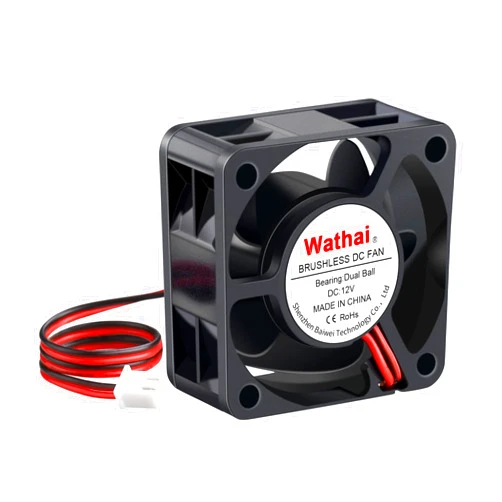 Wathai 40mm x 20mm 12V Dual Ball Bearing DC Brushless Cooling Fan for 12 Volt PSU Replacment, DIY Small Electronic Equipment Cooling