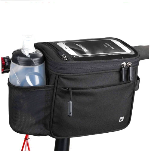 Rhinowalk Bike Basket,Lunch Box Insulated Bike Handlebar Bag Bike Front Bag Camera Bag Handbag Phone Bag with Touch Screen Shoulder Strap Professional Cycling Accessories