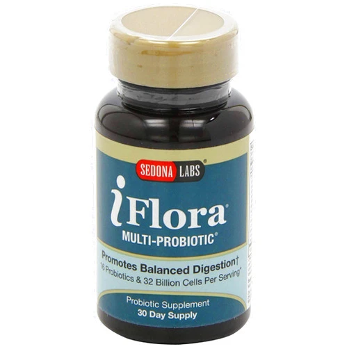Sedona Labs Iflora Multi-Probiotic Formula, Capsules, 60-Count (30 Day Supply)