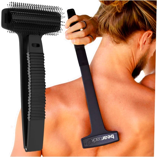 Bearback Extendable Back Scratcher for Itchy Body, Head, Feet, and Legs - Premium, Heavy-Duty Collapsible Back Scratcher for Women, Men, Adults of Any Age - Portable, Long Handle Folds for Travel