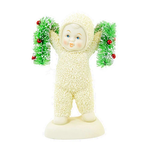 Department 56 Snowbabies Christmas Memories Garland Figurine, 4.17 Inch, Multicolor