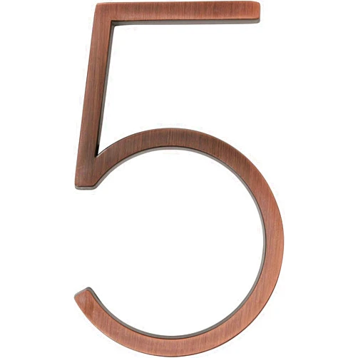 Distinctions by Hillman 844690 5-Inch Floating Mount House Bronze, Number 5