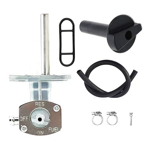 JSMANCAVE 5GH-24500-10-00 Fuel Vavle Petcock with Lever Screw Shut Off Gas Tank Switch Fits For Yamaha Kodiak 400 YFM400 Kodiak 450 YFM450 YFM400FA 4x4 2003-2006 Grizzly 400 450 2007-2014