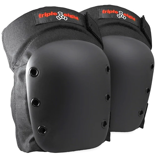 Triple Eight Street Knee Pads for Skateboarding and Roller Derby with Adjustable Straps (1 Pair)