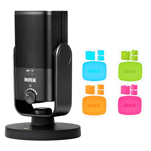Rode NT-USB Mini USB Microphone Bundle Colors Color-Coded Caps (Set of 4)