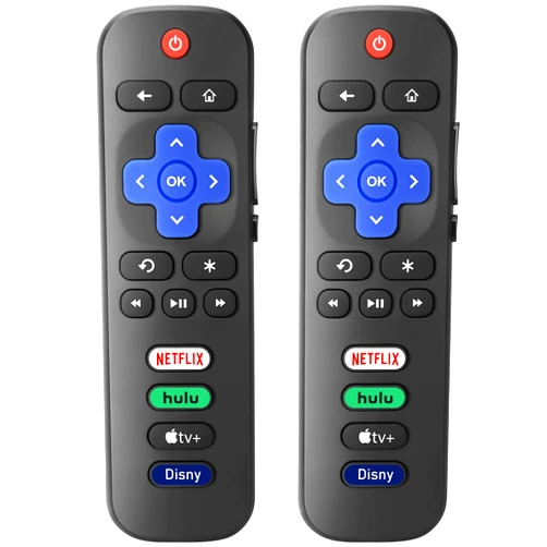 LOUTOC 【Pack of 2】 New Replacement for All Roku TV Remote,Compatible for All TCL-ONN-Hisense-Roku TV Remote