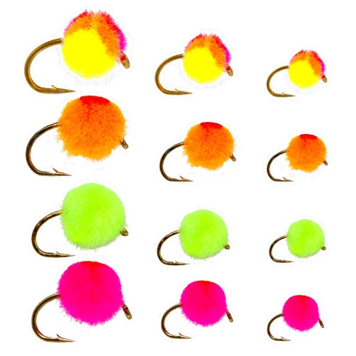 Superbe Flies 24/36/50/60 Producing Fly Fishing Flies Assortment | Dry, Wet, Nymphs, Streamers, Wooly Buggers, Caddis | Trout, Bass Fishing Lure