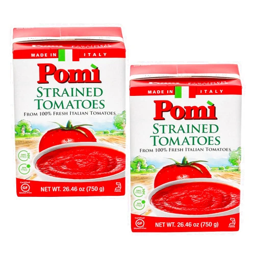 Pomi Tomatoes- Strained Tomatoes tetra 2 pack 26.46 oz Gluten Free Pomi Strained Tomatoes 26.46 oz