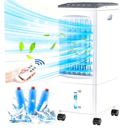 SUPALAK Portable Air Conditioners, Evaporative Air Cooler, Portable AC Cooling Fan w/ 3 Spds & Cooling Mode & Timer, Swamp Cooler w/Remote, Windowless Air Conditioner Portable for Room Home (Off White)