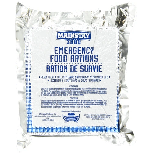 Mainstay Emergency Food Rations - Case of 10 Packs