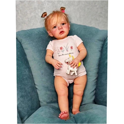 Cosheng Lifelike Reborn Baby Dolls Girl - 24 Inch Standable Toddler Reborn Doll Realistic Newborn Soft Vinyl Baby Dolls Toy for Kids Age 3+