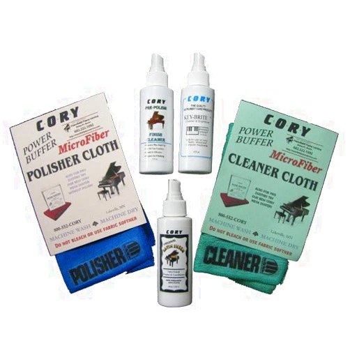 Cory/MPS Complete Piano Finish Cleaning and Care Kit - for Satin Pianos