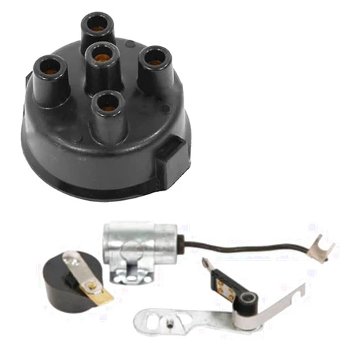 KTTGYRE Replacement For Distributor Cap Tune Up Kit Fits Allis Chalmers Tractor Fits Delco B C G WC WD W