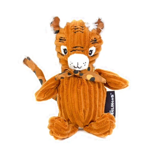 LES DÉGLINGOS Deglingos Small Simply Speculos - Tiger Plush Toy Brown