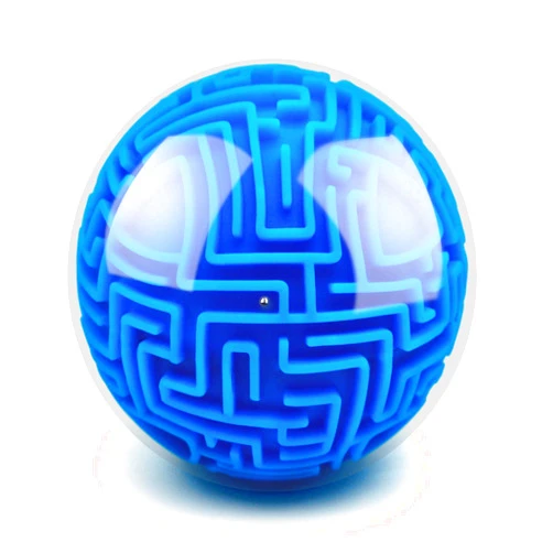 YongnKids Amaze 3D Memory Sequential Maze Ball Puzzle Toy Gifts for Kids Adults - Challenges Game Lover Tiny Balls Brain Teasers Game (Blue)