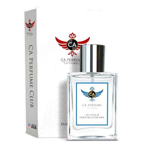 CA Perfume Impression of Light Blue For Men Fragrance Eau de Parfum Spray Bottle 1.7 Fl Oz/50ml-X1