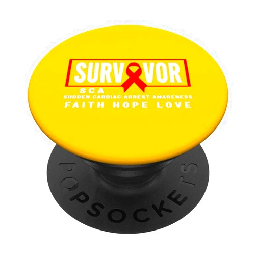SCA Warrior - Sudden Cardiac Arrest Apparel. SCA Survivor Shirt - Sudden Cardiac Arrest SCA Awareness PopSockets Swappable PopGrip