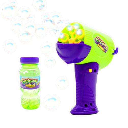 Gazillion Mini Hurricane Bubble Blower – Handheld 2-in-1 Bubble Machine with Spill-Proof Tray, 4 oz Non-Toxic Solution, Battery Powered, Kids Ages 3 +