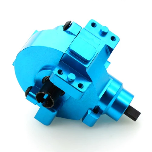 Dantenron 1/10 RC Electric Car Front Drive Diff Gear Box Assembly Set Upgraded Parts Compatible with 1:10 Car HSP Redcat Himoto Volcano EPX 94106 94107 94108 94111 94123 (Blue)