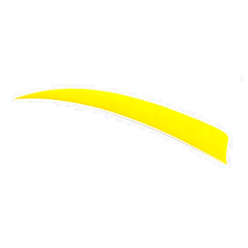 Trueflight Mfg Comp Inc TRUEFLIGHT Feathers Shield Cut 5 RW Yellow 100/PK.