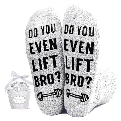 HAPPYPOP Weight Lifting Gifts For Men - Workout Gifts Bodybuilder Gifts, Gifts For Weight Lifters Male, Weight Lifting Socks