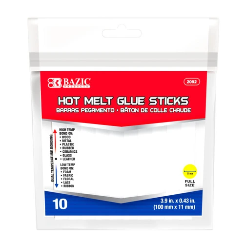 BAZIC Products BAZIC Hot Melt Glue Sticks Dual Temp Full Size 3.9