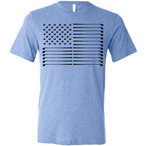 SwingJuice Golf T-Shirt Crew Neck Short Sleeve Funny Shirt for Men and Women Blue S