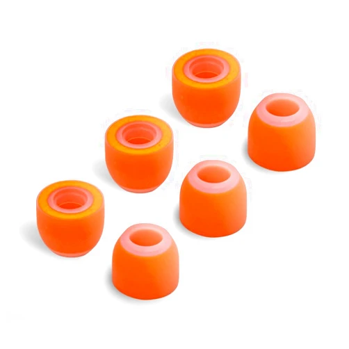 SYMBIO W New Improved Ear Tips Hybrid Design: Soft Memory Foam Core and Outside Silicone. Comfortable Fit & Longer Life - 3 Pairs (Small)