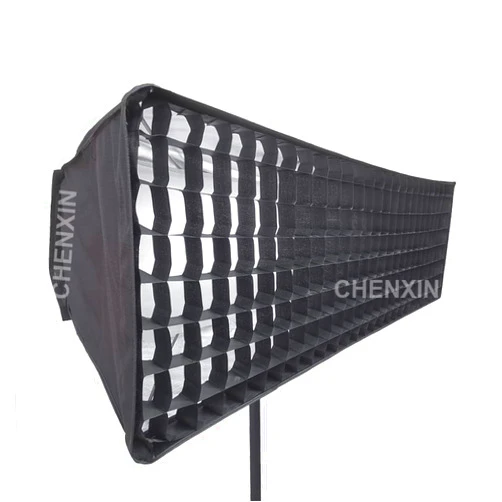 N\P 4ft Snapbag 40° Softbox with Grid for 4' 3 Tube Light Astera Nanlite etc