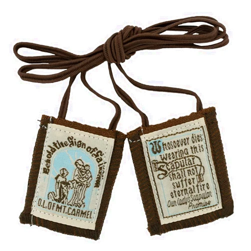 Rose Scapular 1 X Brown Scapular - 
