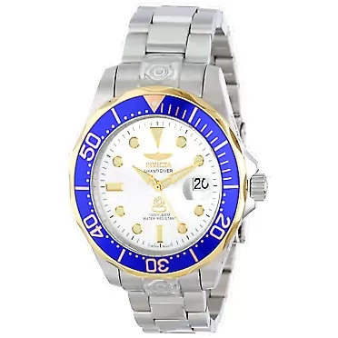 Invicta Men's 13788 Pro Diver Silver Dial Stainless Steel Automatic Watch