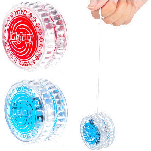 Gejoy 2 Pieces LED Light Up Beginner Toys Responsive Ball Bearing Toys for Birthday Christmas Party Goodie Bag Fillers Classroom Prizes