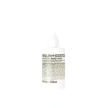 Malin + Goetz Rum Hand+Body Wash ‚Äî cleansing, purifying, hydrating women and men‚Äôs hand and body wash. all skin types, dry, sensitive. No stripping or irritation. Cruelty-free and vegan 8.5 Ounce