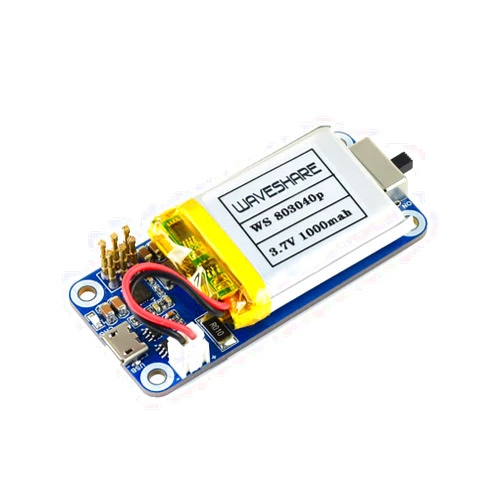 Iunius UPS HAT (C) for Raspberry Pi Zero Boards, Provides 5V Uninterruptible Stable Power, with Pogo Pin Connector