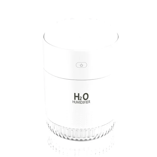 BAMCOO Mini Humidifiers for Bedroom 350ml Small Plants Humidifier Indoor Portable Travel Desk Cool Mist Humidifier, Auto Shut-Off 2 Mist Modes Humidificador for Bedroom Plants Travel Office Desk Car White