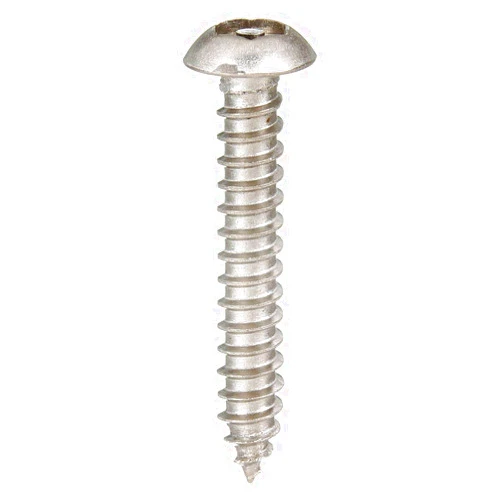 Duuous Tamper-Pruf Screw, 31430, Tamper Screw, Button, 8, 1 1/2 L, PK25