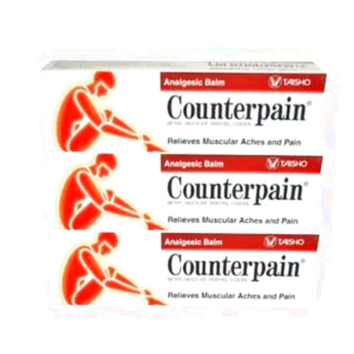 Counterpain New Counterpain Relieves Muscular Aches and Pain Analgesic Balm Cream Warm 120g. 3 Packs