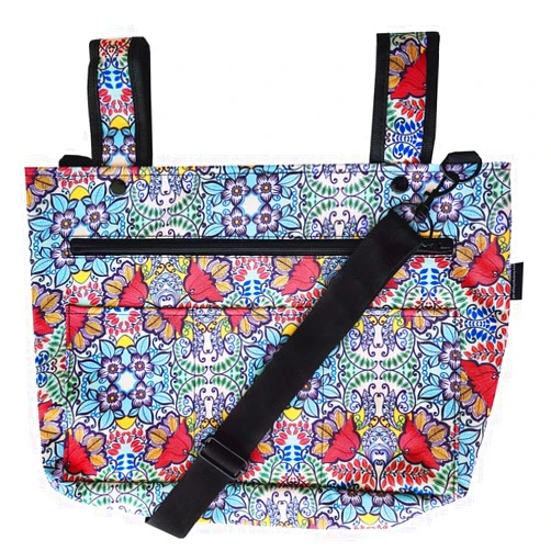 Two Lumps of Sugar Rhapsody Snapster - Universal Stroller Caddy Organizer Bag with Adjustable Shoulder Strap and Multiple Pockets, Compatible with Nuna, Itzy Ritzy, Other Strollers, Walkers, & More