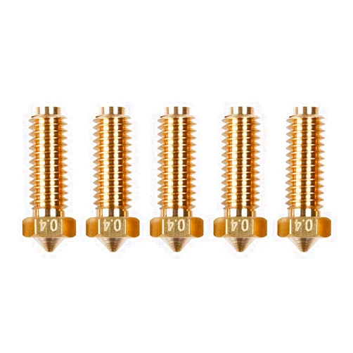 Anycubic 3D Printer Nozzle 0.4 mm/ 1.75 mm High Temperature Wear Resistant, Compatible with Anycubic Kobra 2 Series (5 Pcs)
