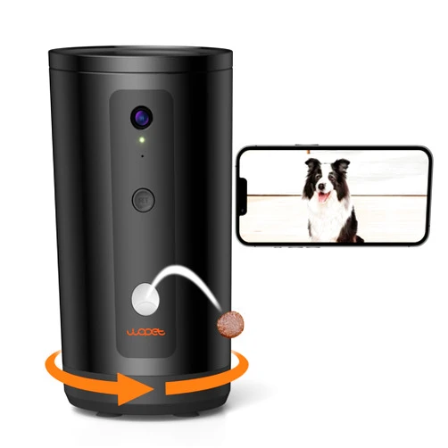 WOPET 300° Dog Camera with Treat Dispenser, [New 2024] 5G WiFi Pet Camera Treat Tossing for Cats and Dogs, 1080P HD with Night Vision, 2-Way Audio for Monitoring Your Pet on Phone app