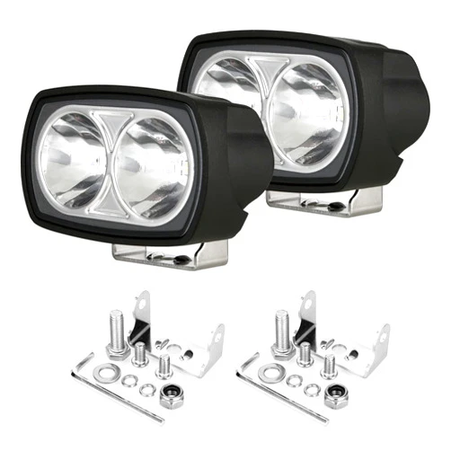BIGLION.X 2Pcs 4 Inch LED Pods 100W Super Bright LED Pods Light Off Road Lights LED Work Light LED Bumper Lights Fog Light for Trucks Boat ATV UTV