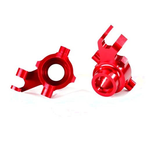 Traxxas 8937R Steering Blocks, 6061-T6 Aluminum (Red-Anodized), Left & Right
