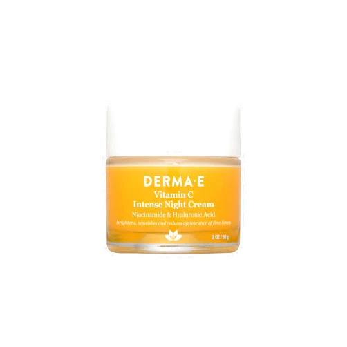 Derma E DERMA-E Vitamin C Intense Night Cream – Brightening and Hydrating Facial Skin Renewing Cream – Anti-Aging Overnight Facial Moisturizer, 2 oz