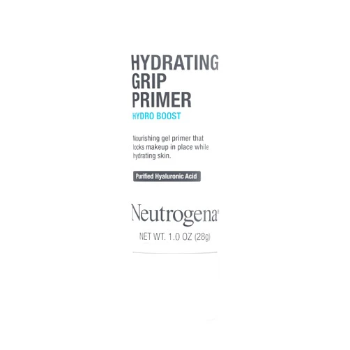 Neutrogena Hydro Boost Hydrating Grip Primer, Gripping Face Primer with Purified Hyaluronic Acid Locks Makeup in Place while Hydrating Skin, Gel Primer Appears Invisible When Dry, 1.0 oz